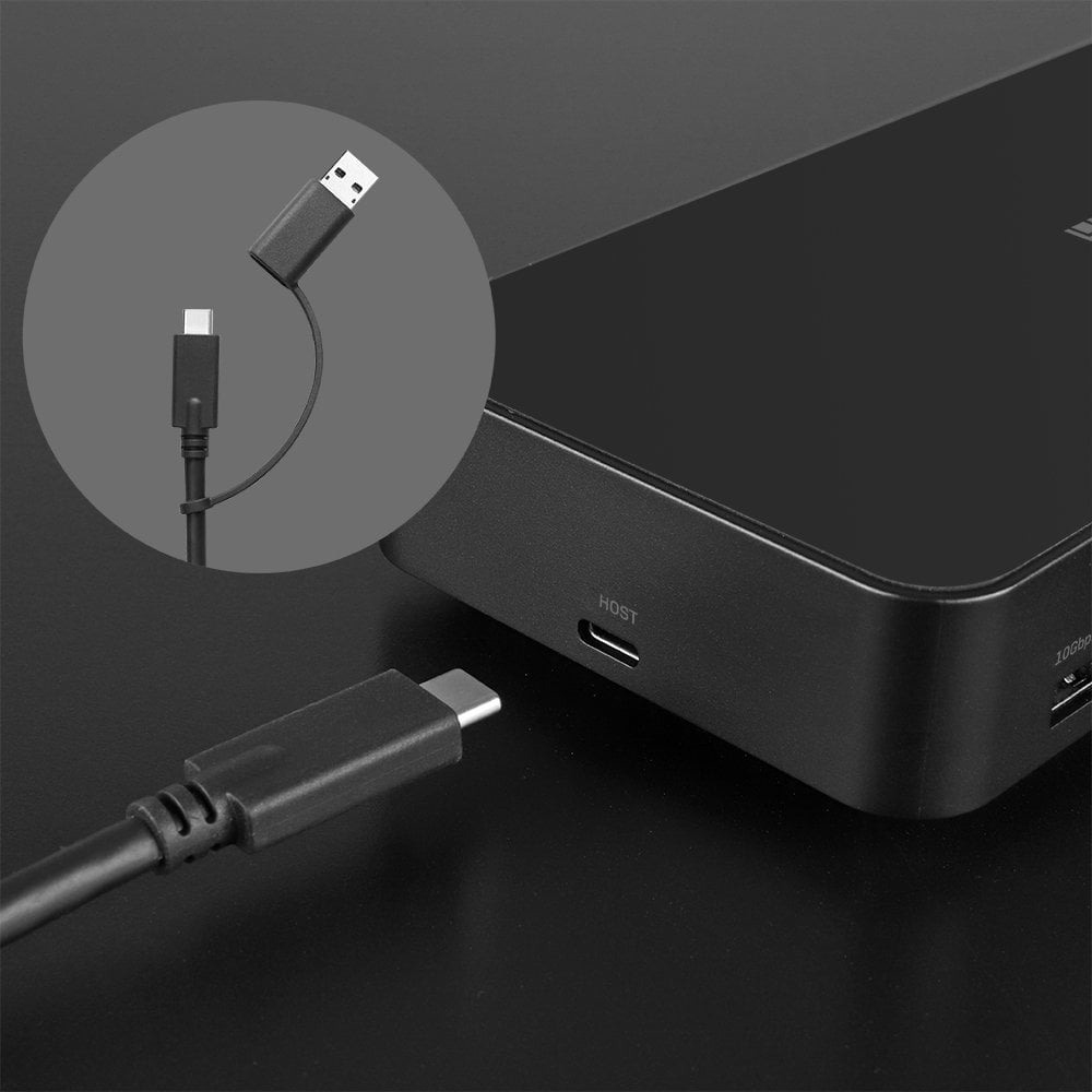 Lindy DST-Pro Universal, USB-C and Type A Hybrid Laptop Docking Station - 4K HDMI – image 6