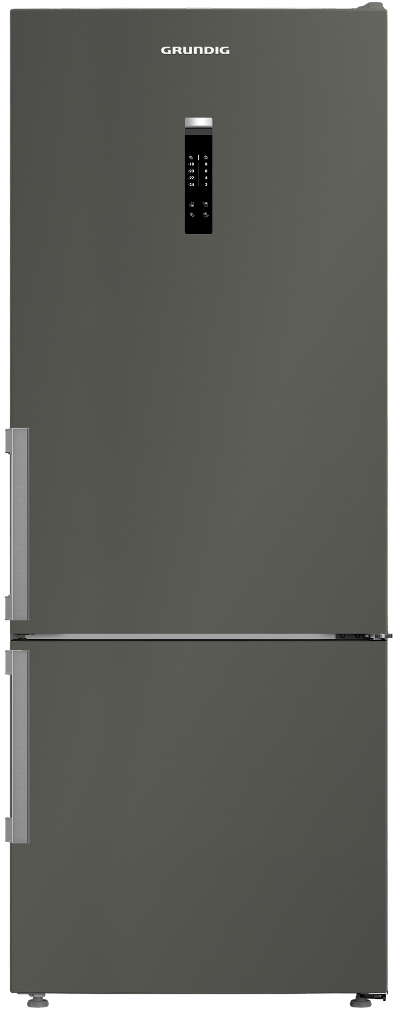 Grundig GPKND 477 MG E ENERJİ SINIFI 477LT DUO-NO FROST KOMBİ TİPİ BUZDOLABI KOYU GRİ – image 2