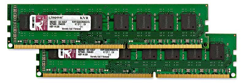 Kingston Technology ValueRAM KVR1333D3N8K2/2G memory module – image 1