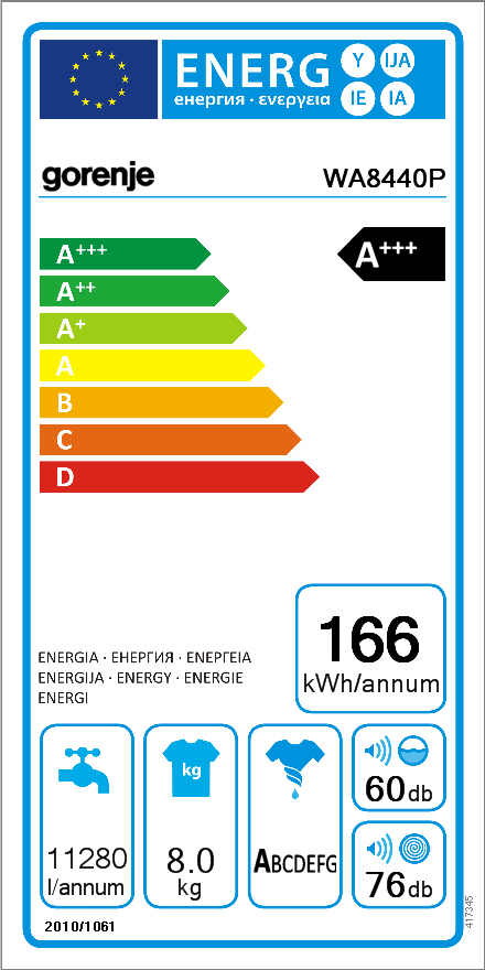 Gorenje WA8440P washing machine Front-load – image 2