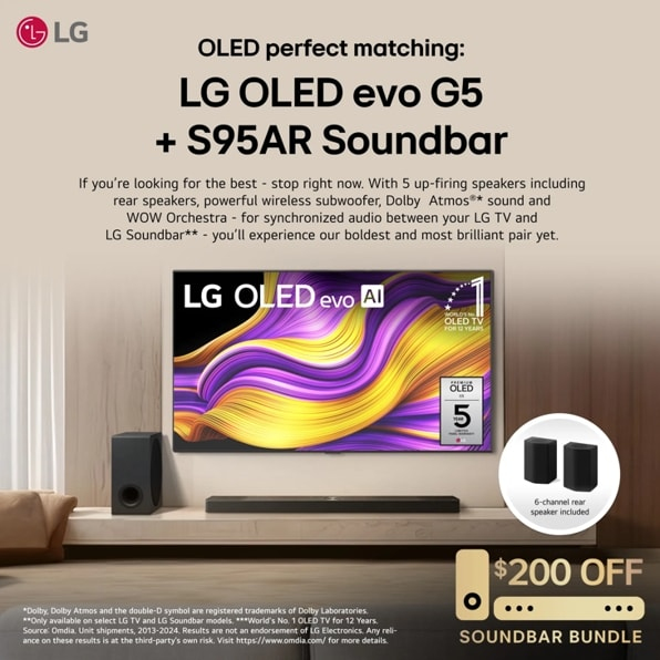 LG S95AR soundbar speaker Black 9.1.5 channels – image 2