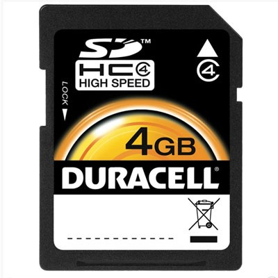 Duracell 4GB SDHC