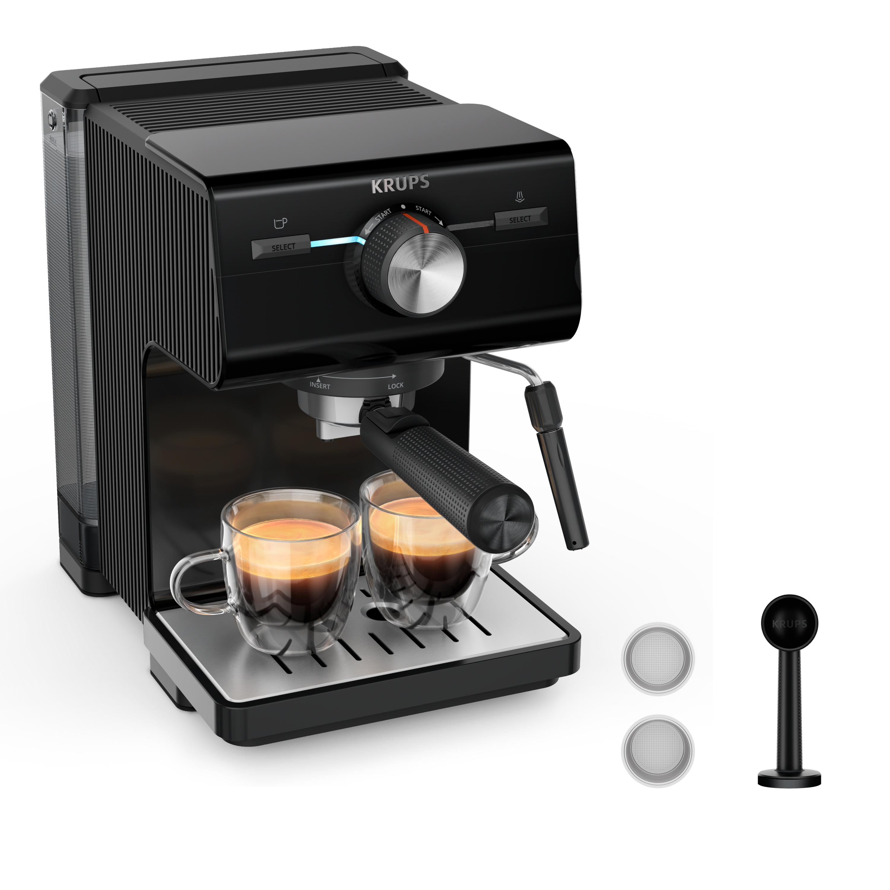 Krups Authentic XP381810 macchina per caffè Automatica/Manuale Macchina per espresso 2 L