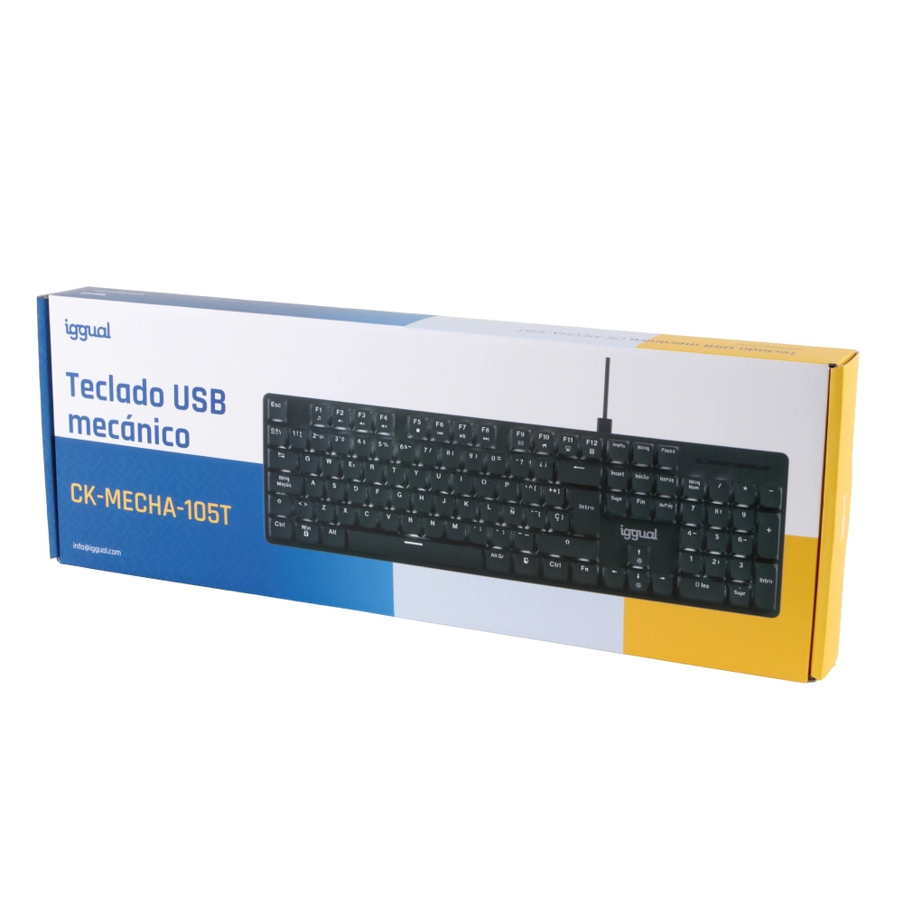 iggual CK-MECHA-105T keyboard Office USB QWERTY Spanish Black – image 2