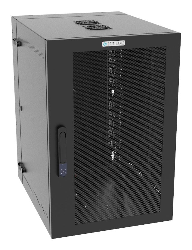 Vertiv VR Rack GL36WMCMM-B-SE-AF-CM rack cabinet 19U Wall mounted rack Black