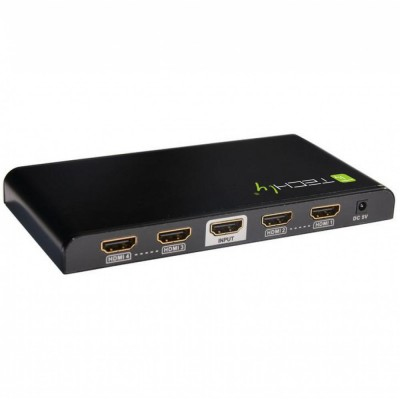Techly 306653 video splitter HDMI 4x HDMI – image 1