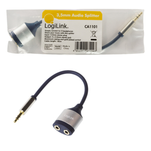 LogiLink CA1101 audio splitter Aluminium – image 4