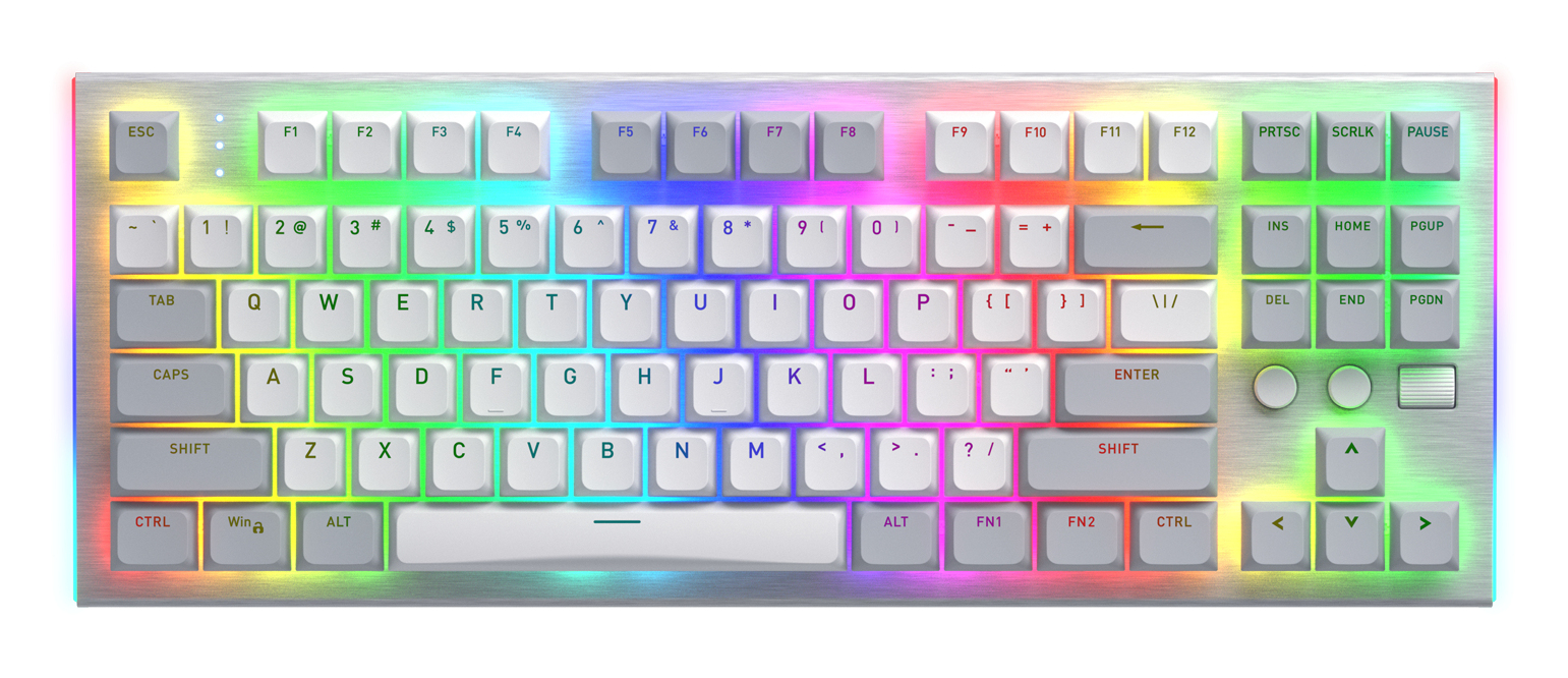 HATOR Gravity TKL tastiera Gaming USB QWERTY Inglese US Bianco