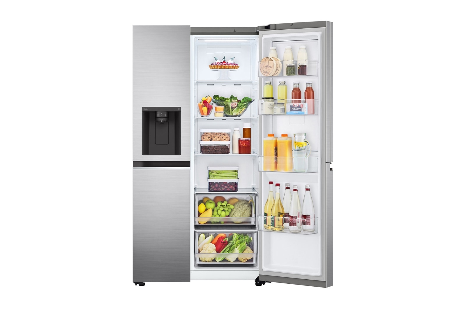 LG GSJV70PZTE side-by-side refrigerator Freestanding – image 2