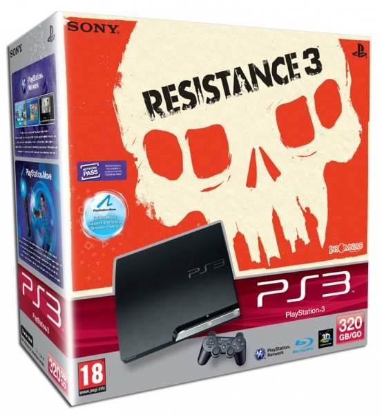 Sony Interactive Entertainment 320GB PlayStation 3 Slim + Resistance 3