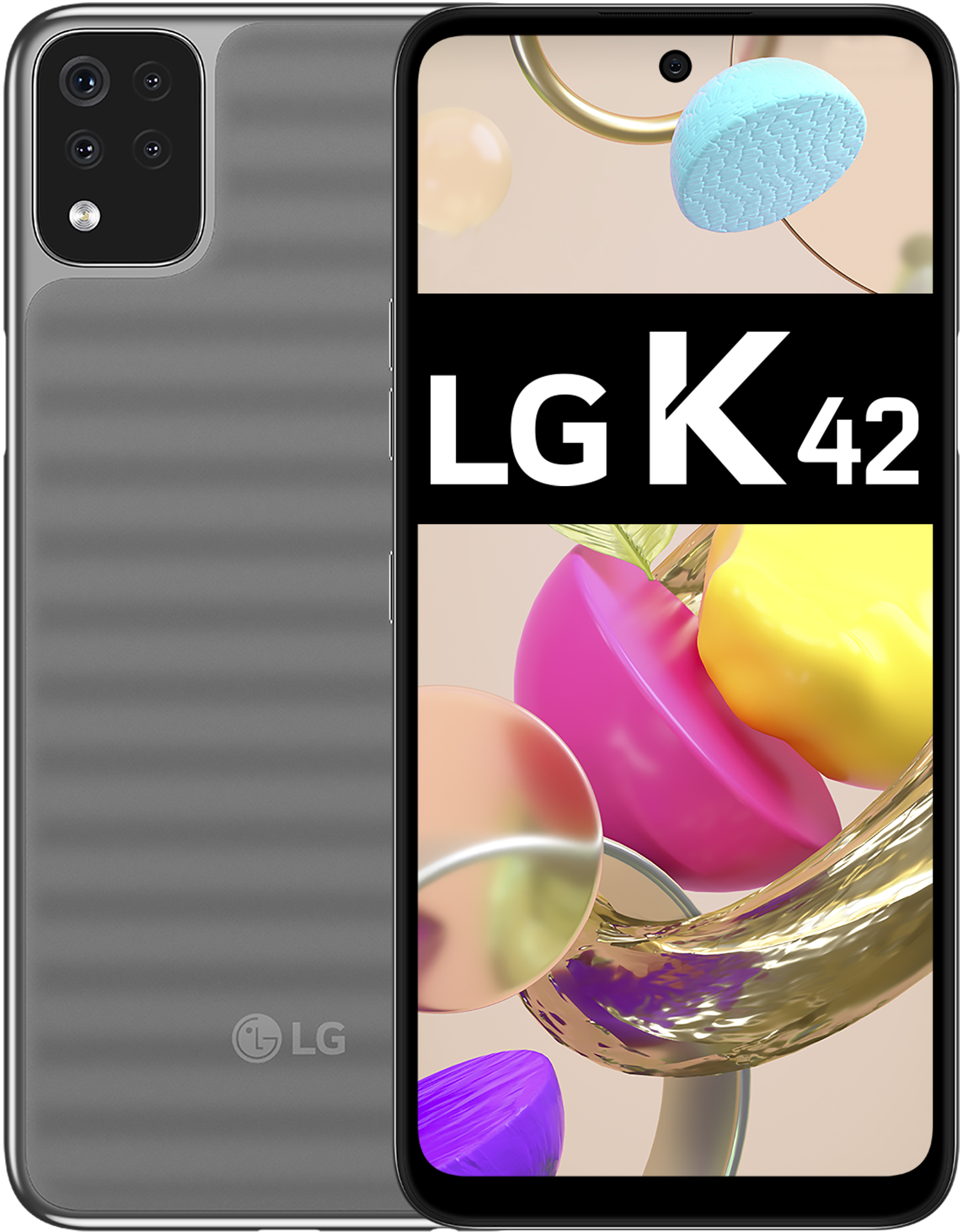 LG K42 16.7 cm (6.59") Dual SIM Android 10 4G USB Type-C 3 GB 64 GB 4000 mAh Grey