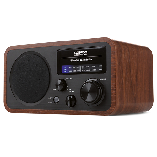 Daewoo DRP-134 Personal Analog Black, Wood – image 1