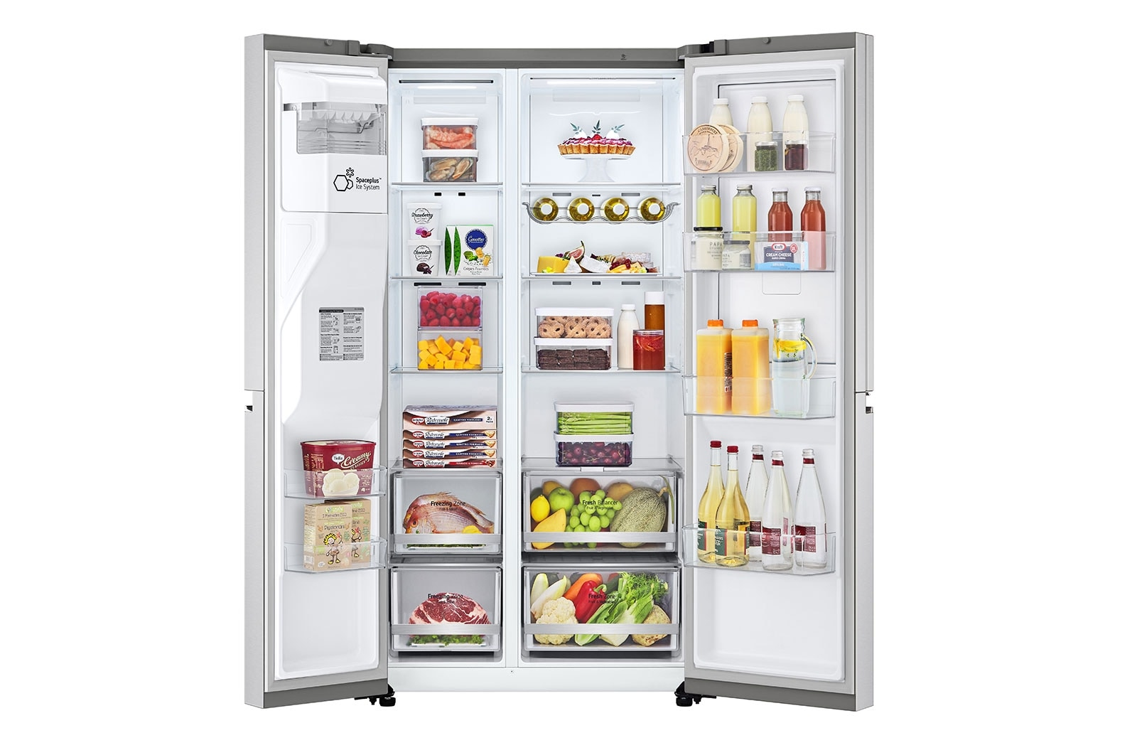 LG GSJV80BSLF side-by-side refrigerator Freestanding – image 5