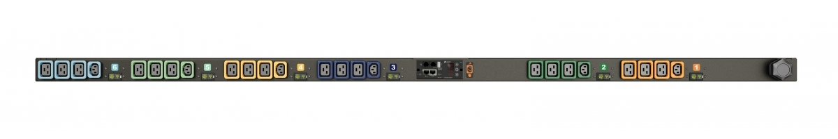 Vertiv MN03E8W1-24P6H8-6PS15D0A10-S power distribution unit (PDU) 24 AC outlet(s) 0U Black