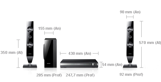 Samsung HT-D423H home cinema system 2.1 channels – image 2