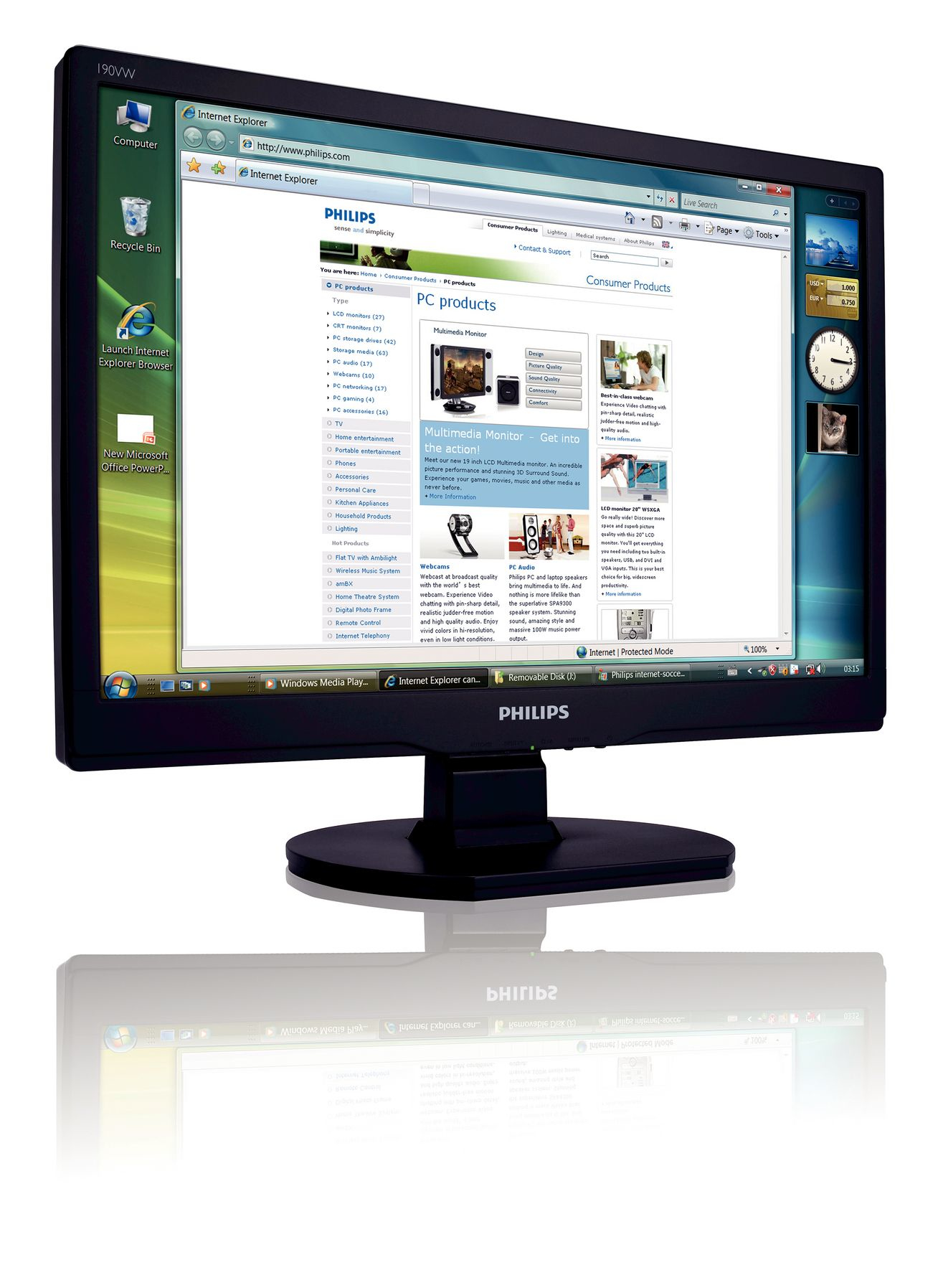 Philips 190VW9FB/62 computer monitor – image 2