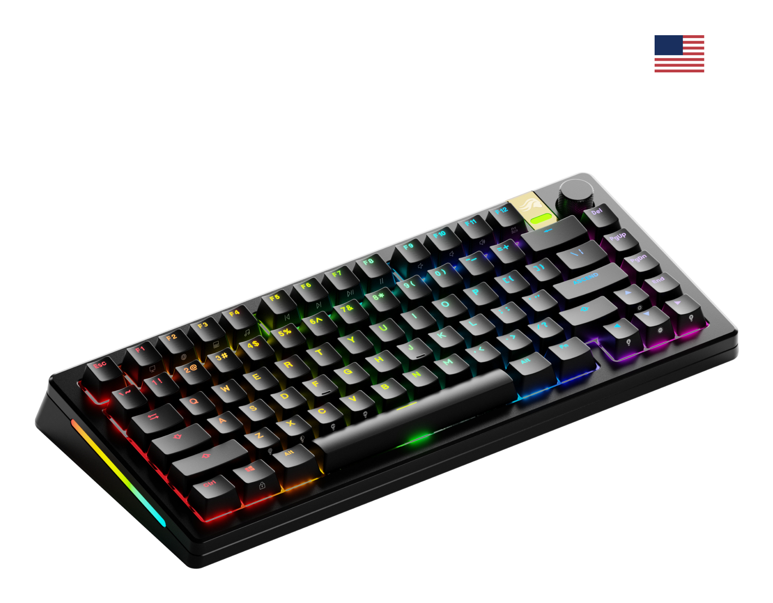 Glorious Gaming GMMK 3 PRO HE 75% Prebuilt Wireless Black - US