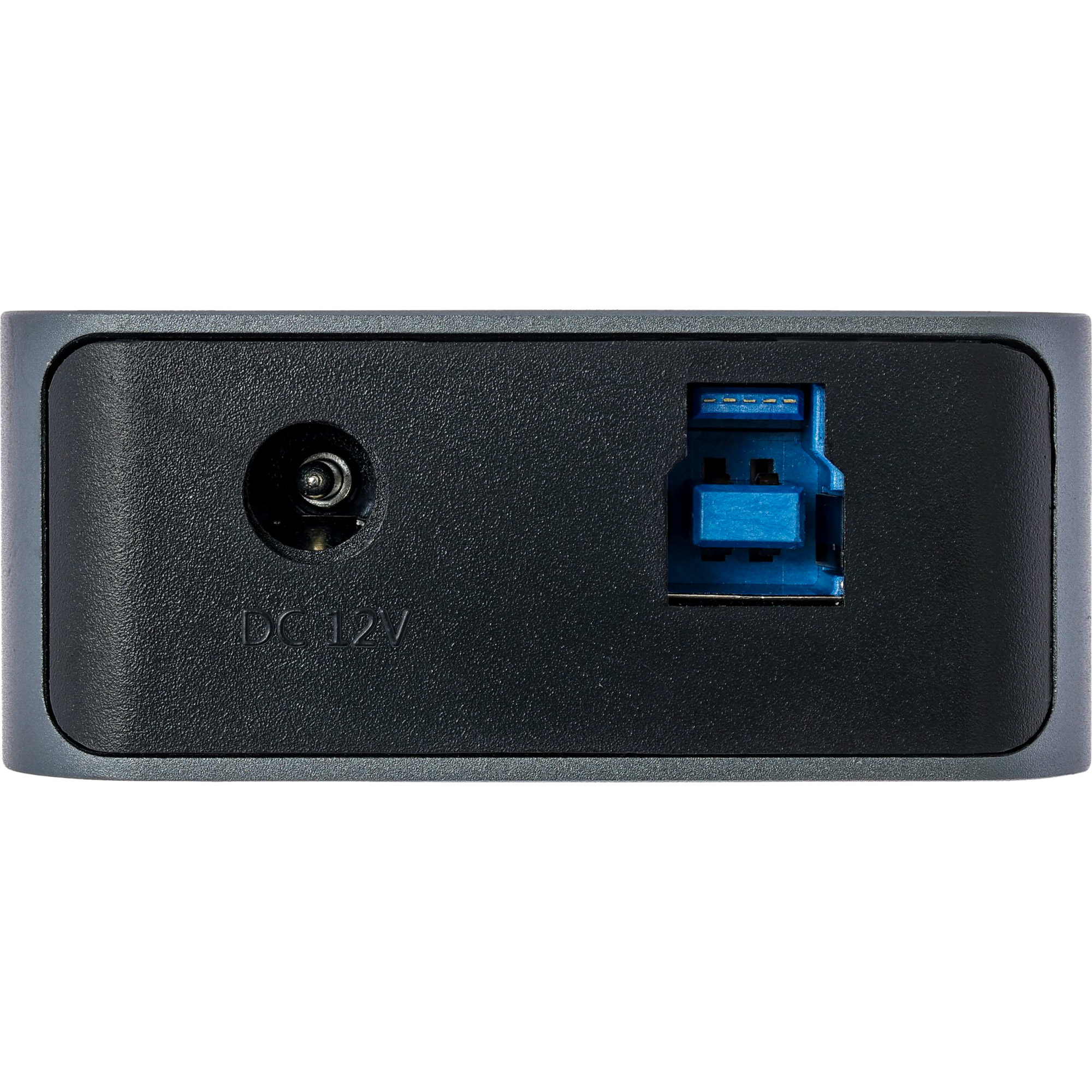 InLine USB 3.2 Gen.1 hub, 7-port, with switch, aluminium, grey, with PSU – image 4