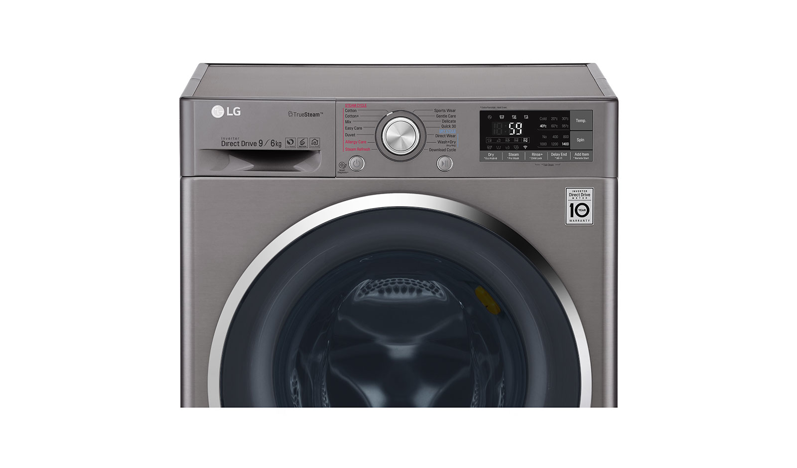 LG F4J8FH2S washer dryer Freestanding Front-load Stainless steel – image 7