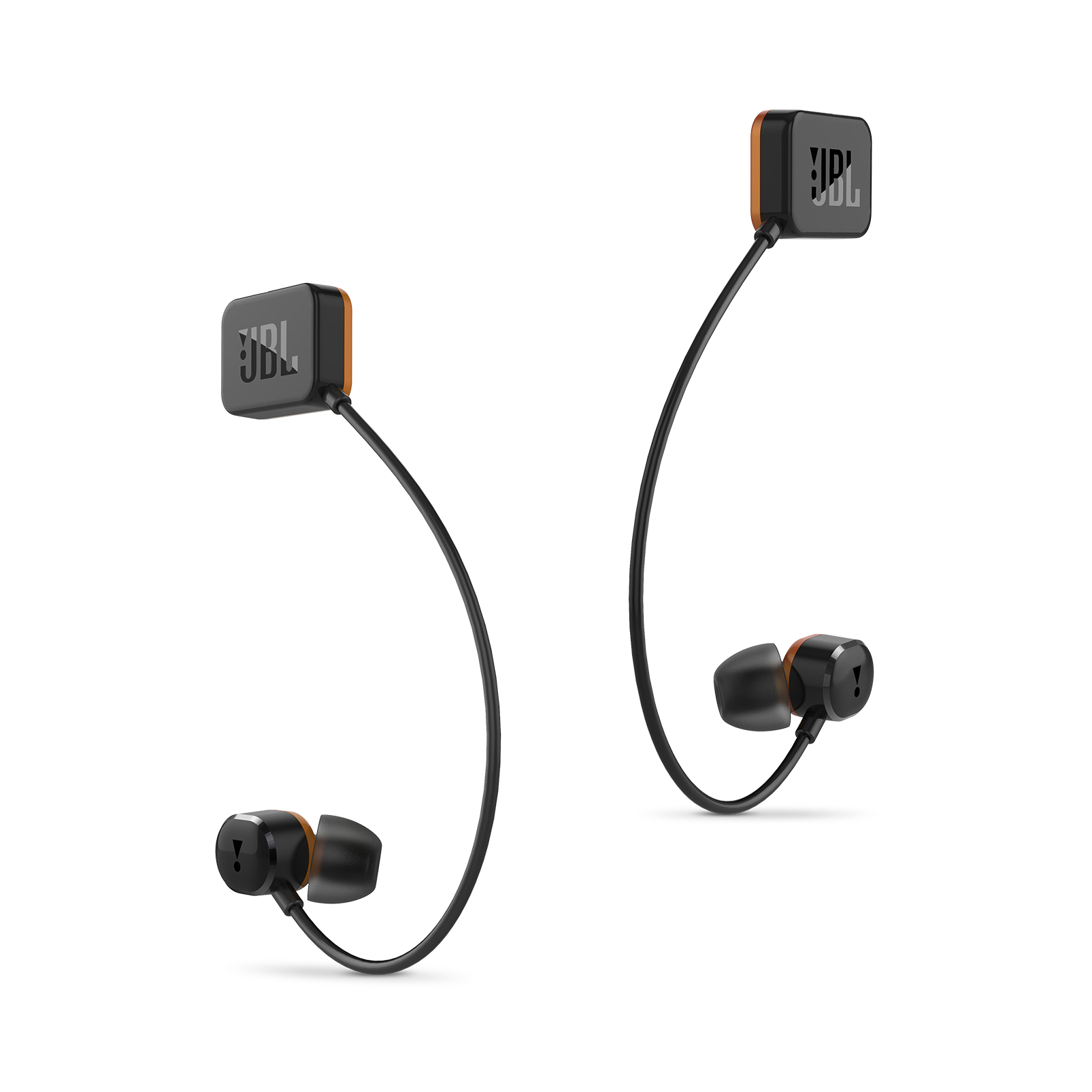 JBL OR100 Headphones Wireless In-ear Black, Orange – image 2