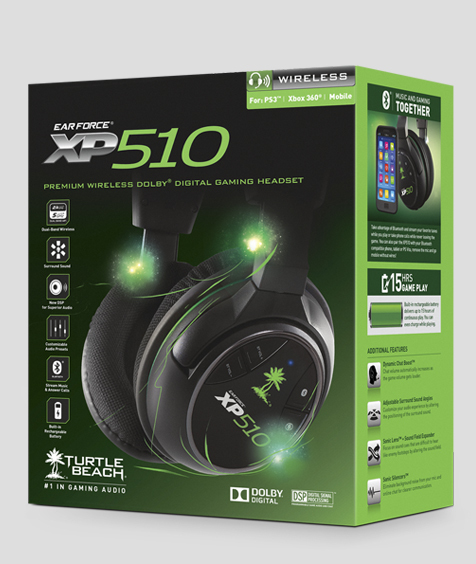 Turtle Beach ZBX0HW68233 headphones/headset Wired & Wireless Head-band Gaming Black, Green – image 3