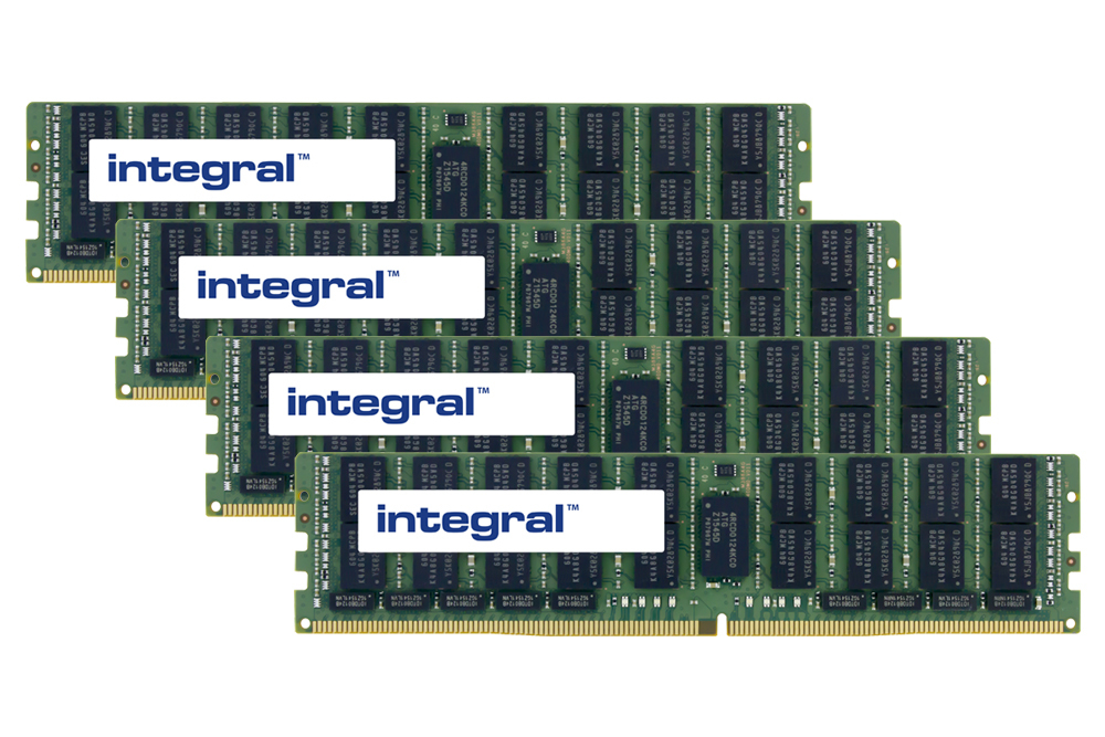 Integral 16GB (4X4GB) SERVER RAM MODULE DDR4 2400MHz LOAD REDUCED ECC QUAD RANK X4 DIMM KIT OF 4 EQV. TO 7117245 FOR FUJITSU