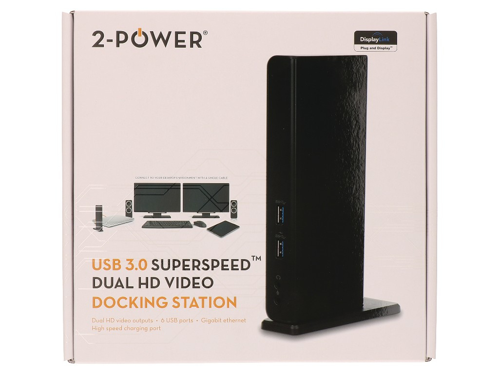 2-Power USB 3.0 Dual Display Docking Station – image 4