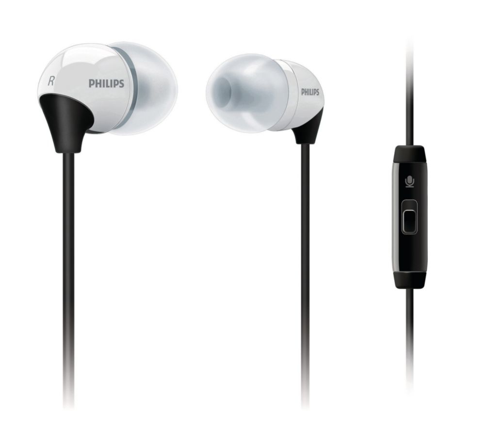 Philips SHM3700W/97 headphones/headset Wired In-ear Office/Call center Black, White