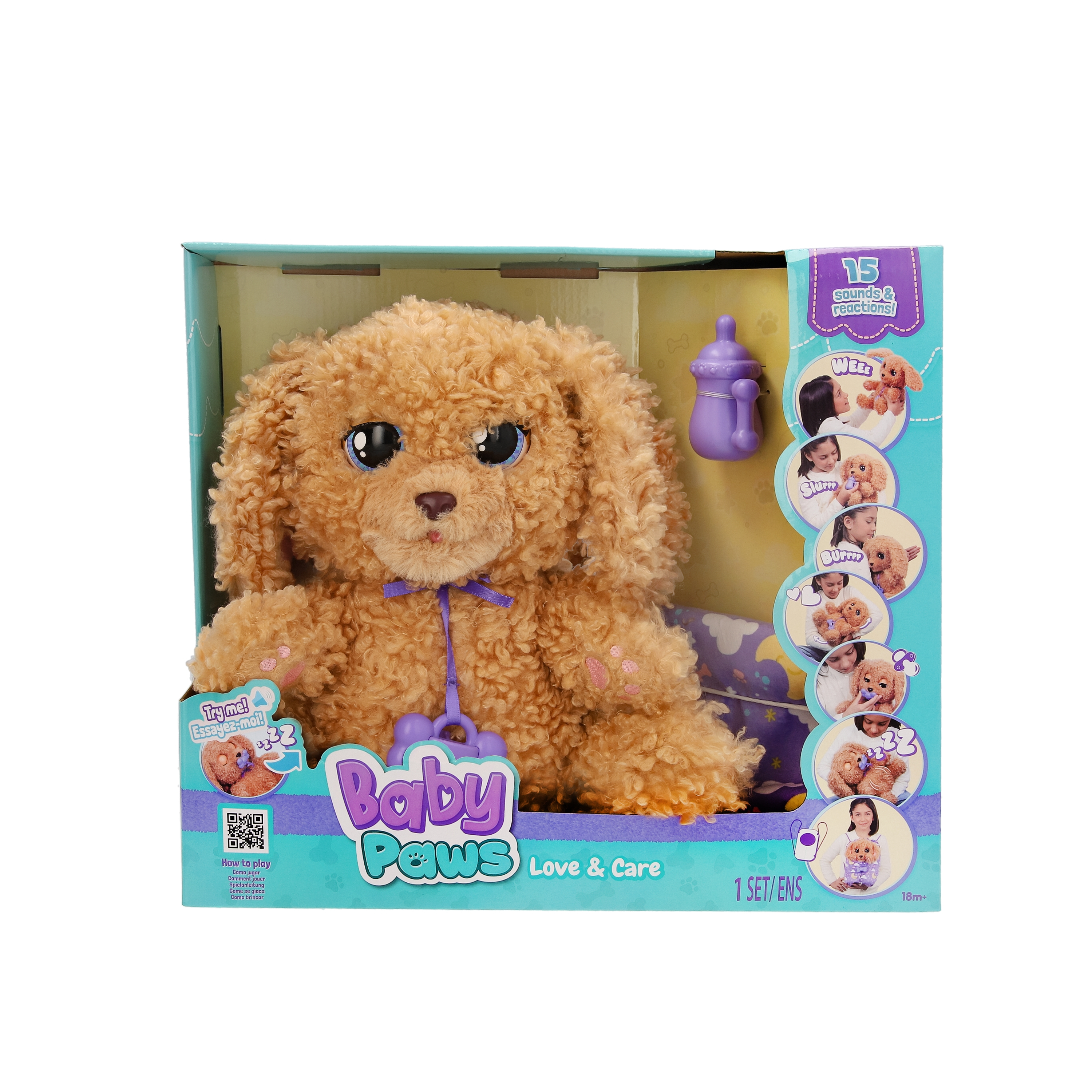 Resim IMC Toys IM921153 Peluş Köpek Oyuncak, Çok Renkli