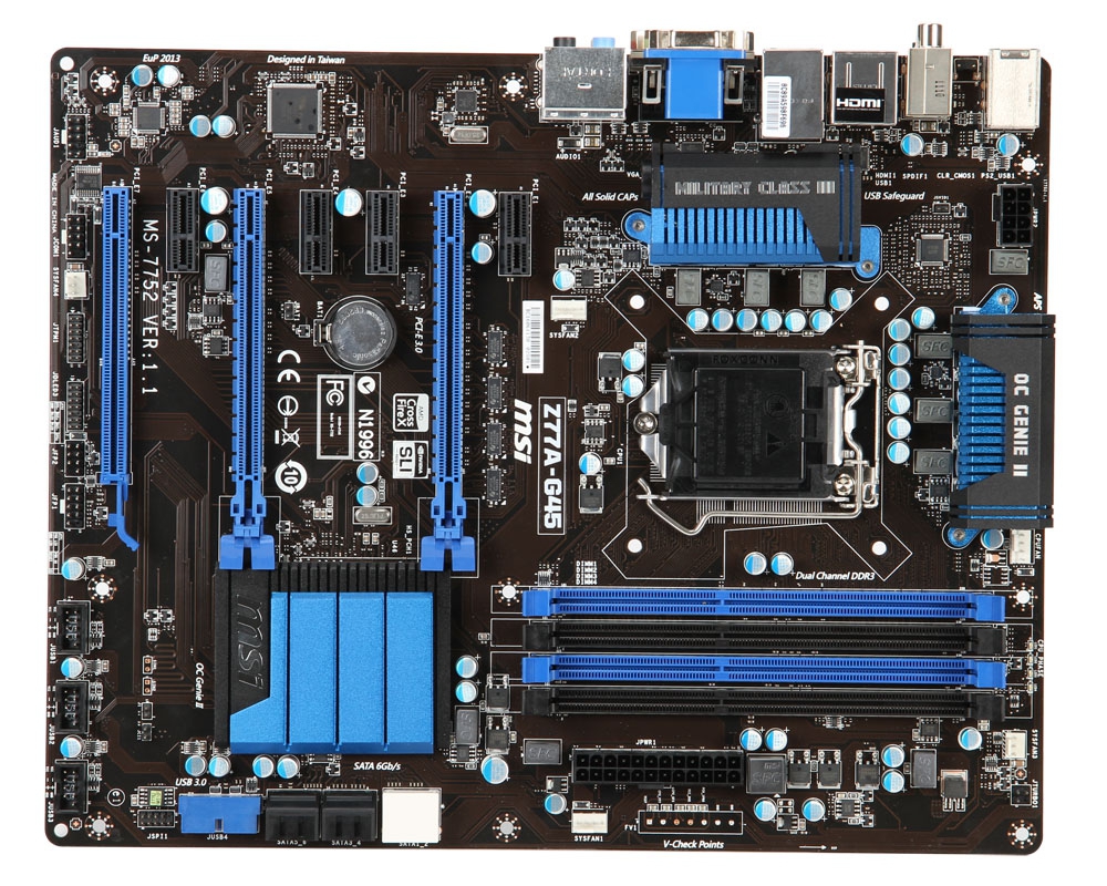 MSI Z77A-G45 motherboard LGA 1155 (Socket H2) ATX – image 2