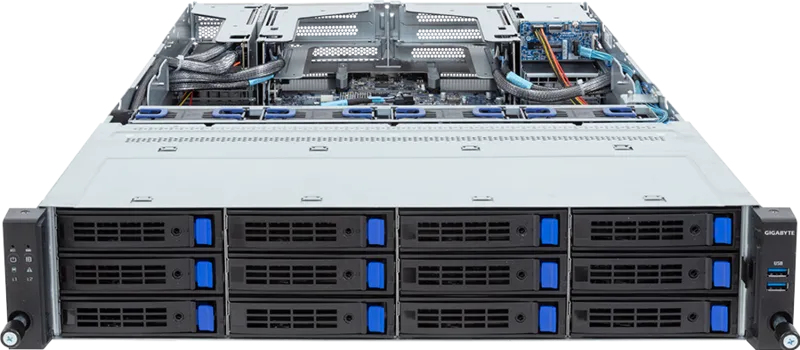 GIGABYTE R283-S90-AAE2 Intel C741 LGA 4677 (Socket E) Rack (2U) Black, Steel – image 2