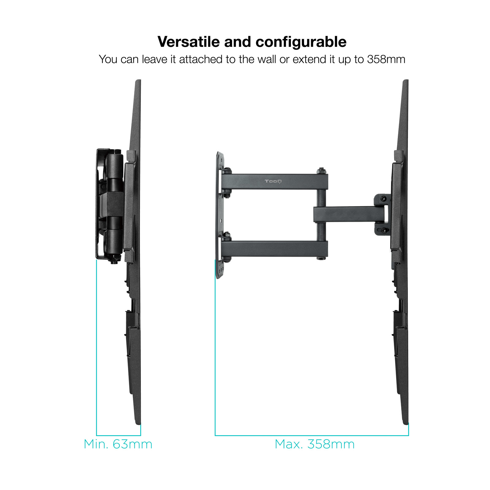 TooQ LP7863TN-B TV mount/stand – image 4