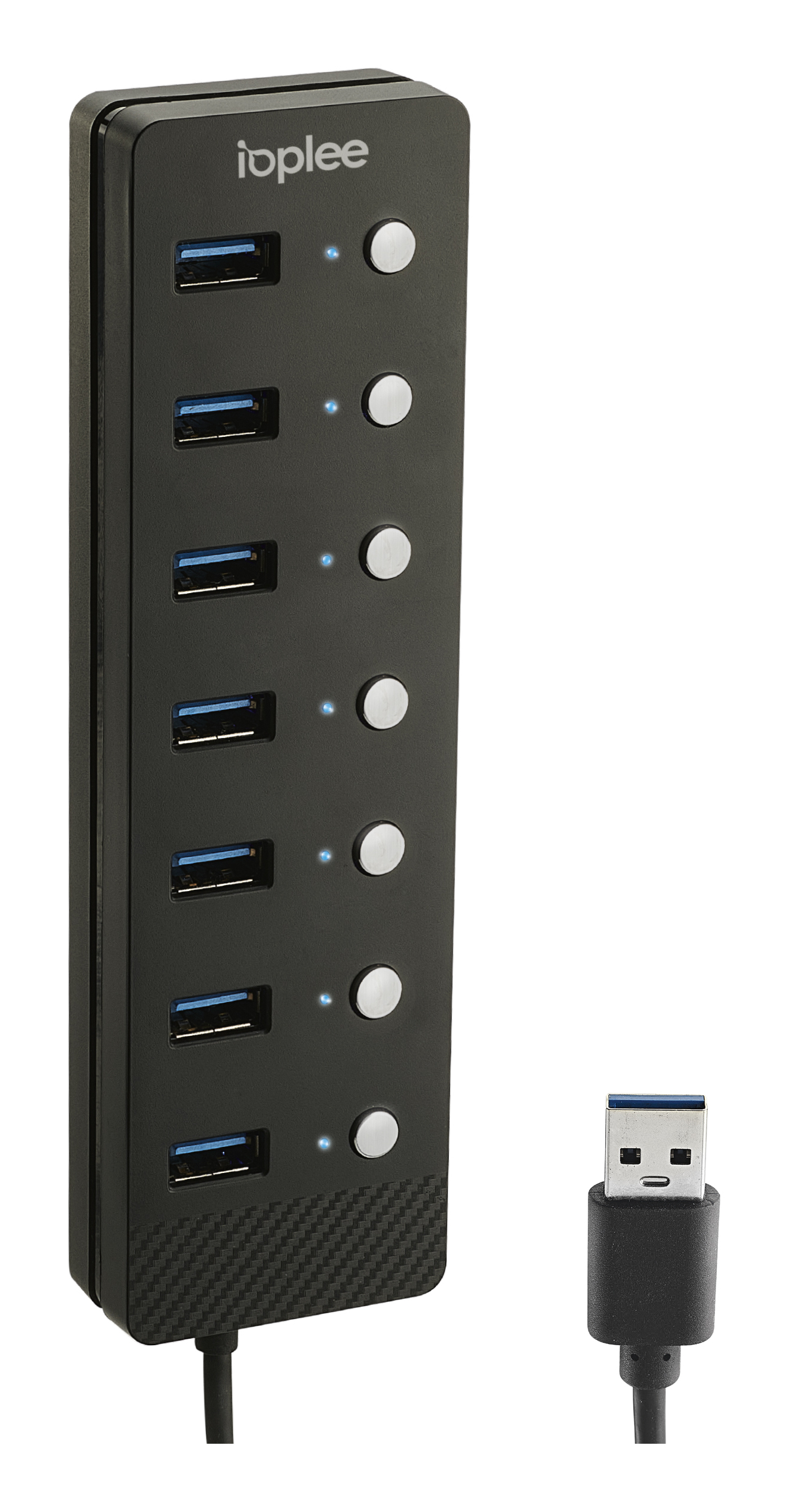IOPLEE IOPEXTHUB280G interface hub USB 3.2 Gen 1 (3.1 Gen 1) Type-A 5000 Mbit/s Black