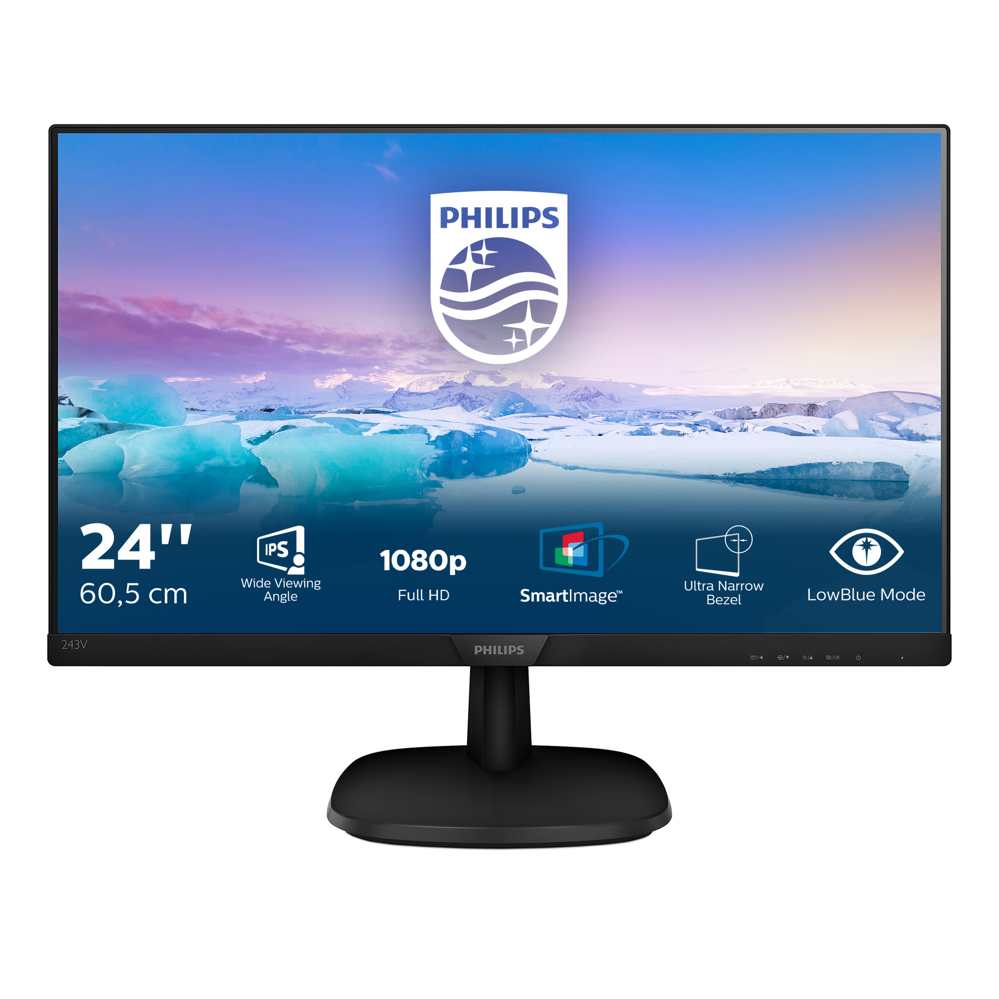 Philips V Line Full HD LCD monitor 243V7QSB/00 – image 2