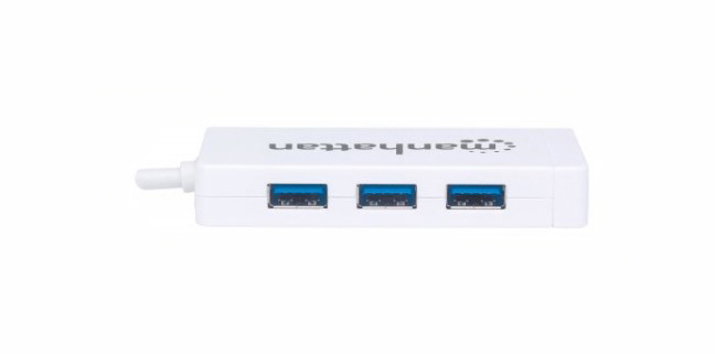 Manhattan USB-C Dock/Hub, Ports (x4): Ethernet and USB-A (3), 10/100/1000 Mbps network, 5 Gbps (USB 3.2 Gen1 aka USB 3.0), External Power Supply Not Needed, Cab – image 5