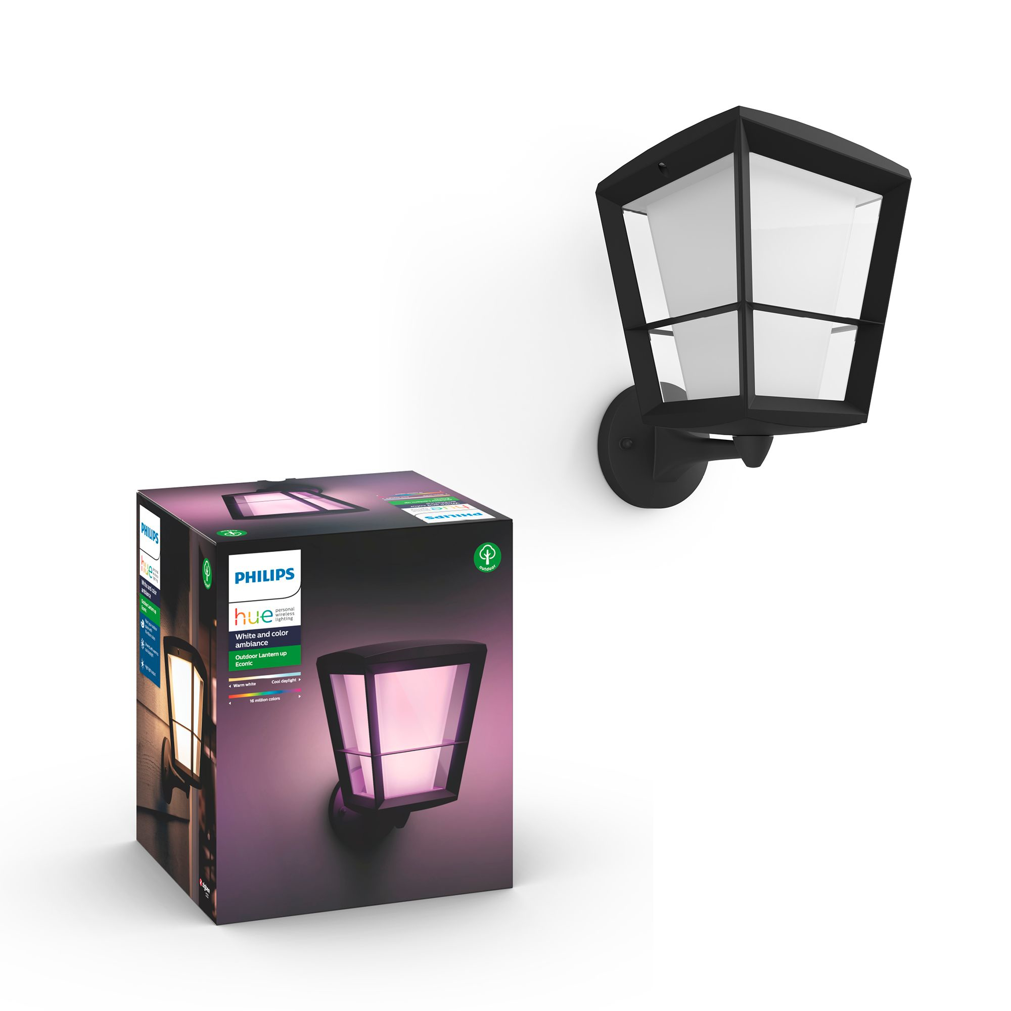 Philips by Signify Philips Hue White and colour ambience Econic Outdoor Wall Light – image 5