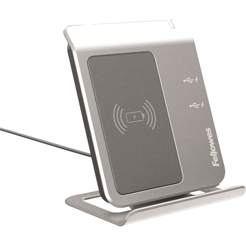 Fellowes 9816001 mobile device charger Universal Silver Wireless charging Fast charging Indoor – image 1