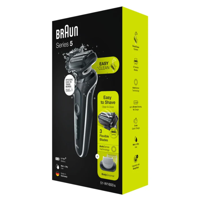 Braun Series 5 51-W1600s Foil shaver Black, White – image 7