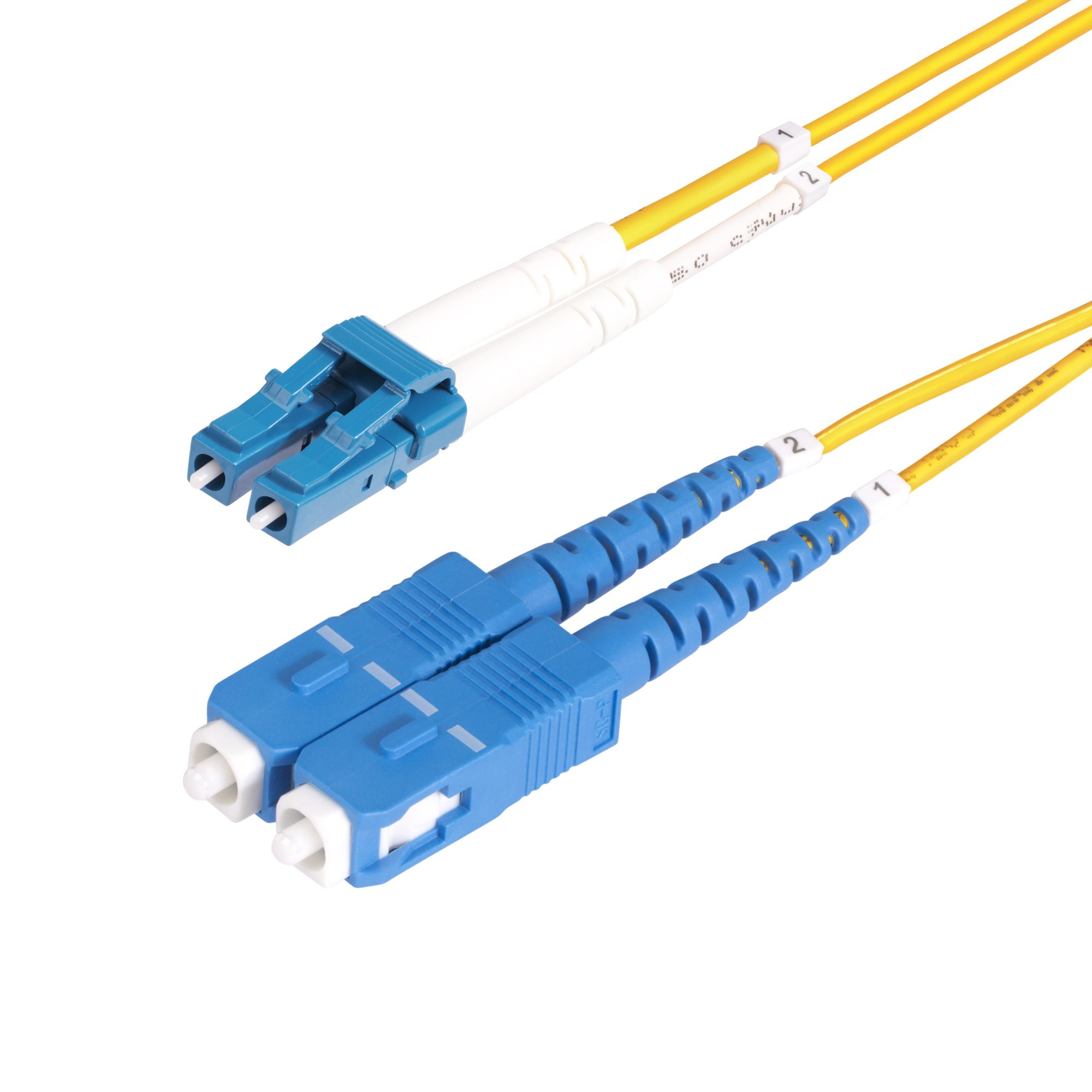 StarTech.com 25M LC to SC OS2 Single Mode Duplex Fiber Optic Cable SMLCSC-OS2-25M