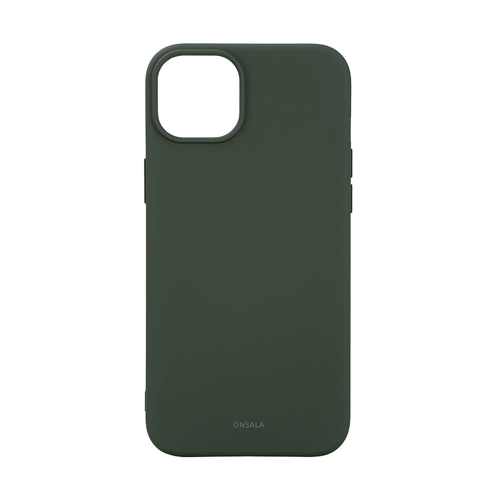 Onsala Phone Case with Silicone Feel MagSeries Olive Green - iPhone 15 Plus