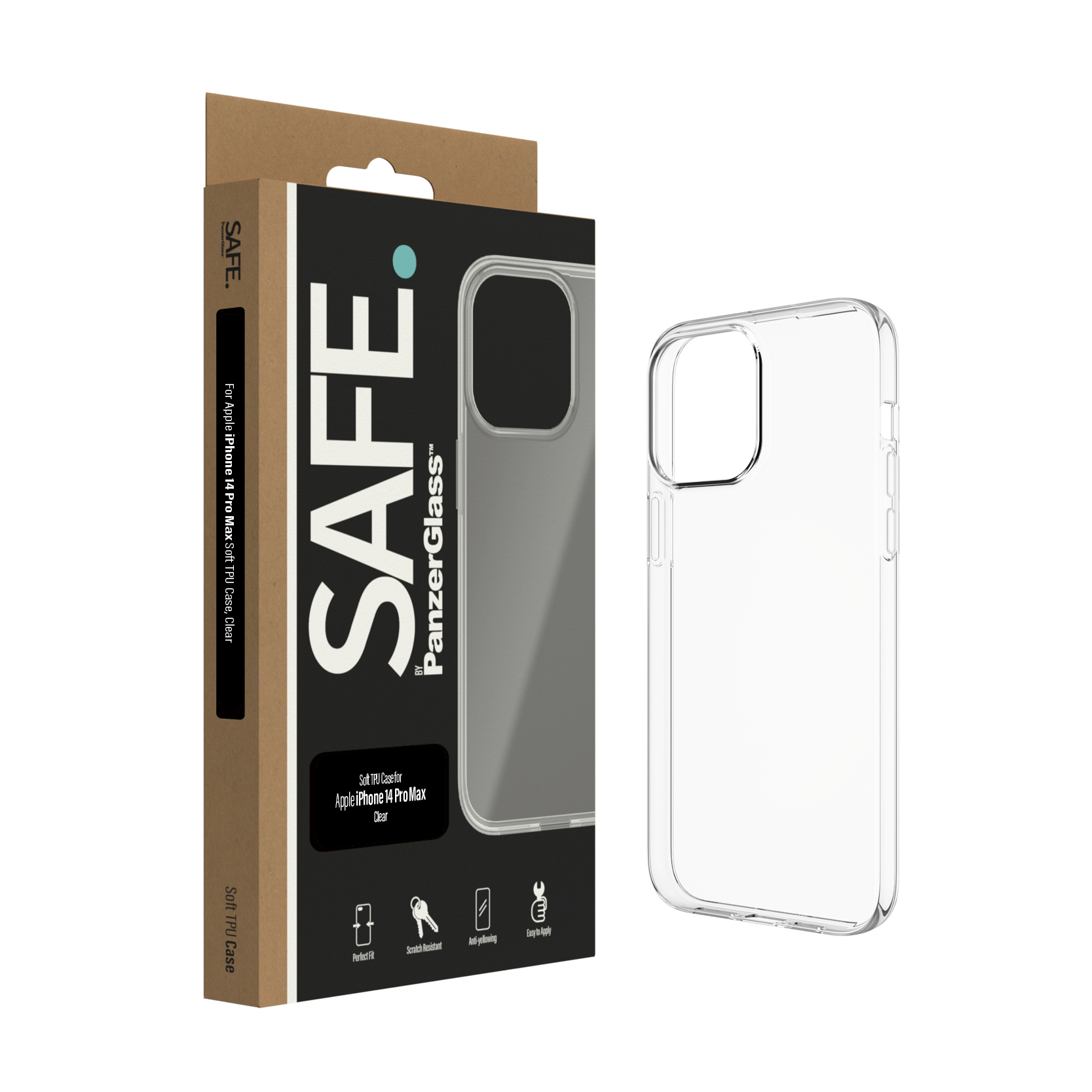 PanzerGlass SAFE. by PanzerGlass® TPU Case iPhone 14 Pro Max | Transparent – image 1