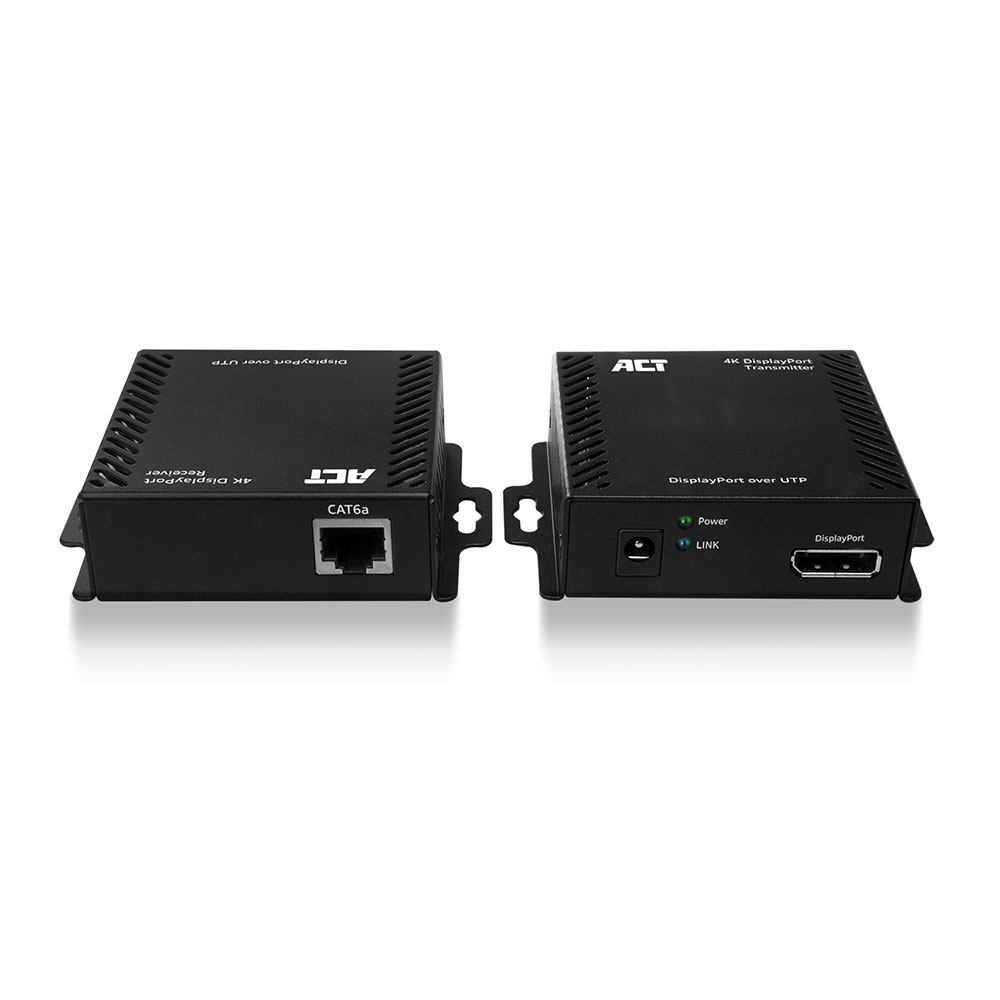 ACT AC7770 4K DisplayPort over CATx extender set up to 70 meter