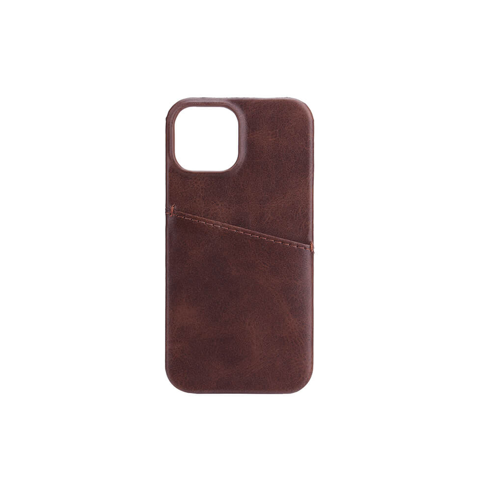 Onsala Mobile Cover Brown with Cardpocket iPhone 13 Mini – image 1