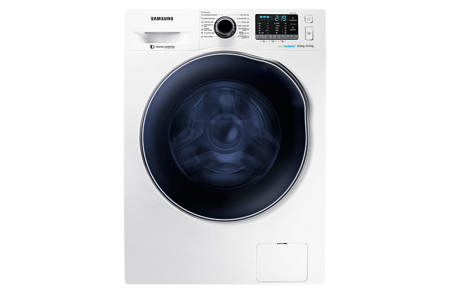 Samsung WD80J5410AWLE washer dryer Freestanding Front-load White