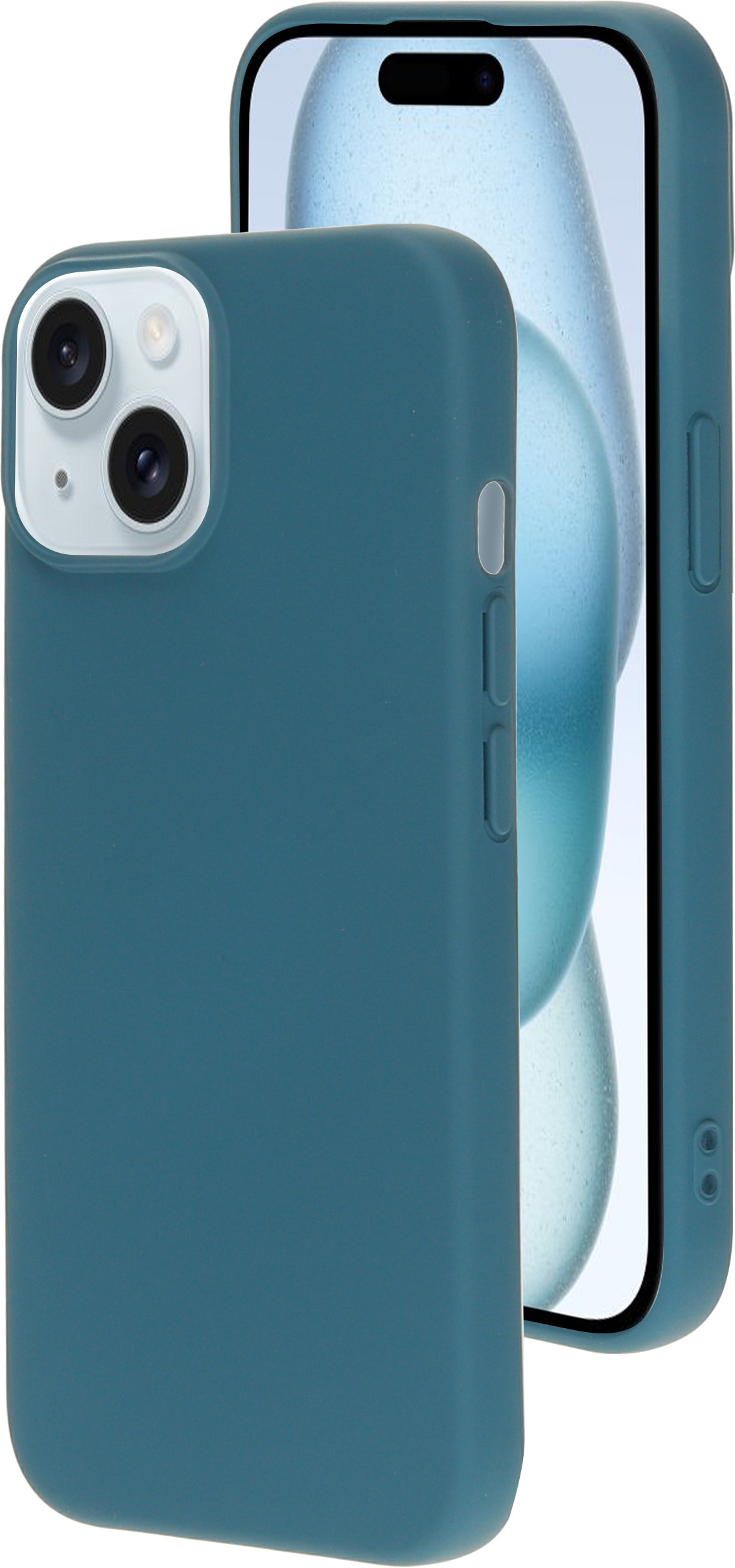 Mobiparts Silicone Cover Apple iPhone 15 Blueberry Blue – image 1