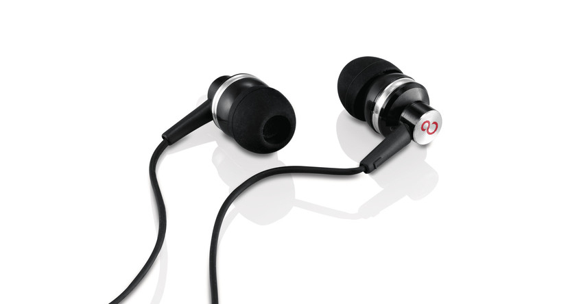 Fujitsu S26391-F7139-L6 headphones/headset Wired In-ear Music Black, Silver