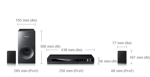 Samsung HT-E321 home cinema system 2.1 channels – image 4