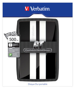 Verbatim GT Portable Hard Drive USB 2.0 500GB Black / White – image 2