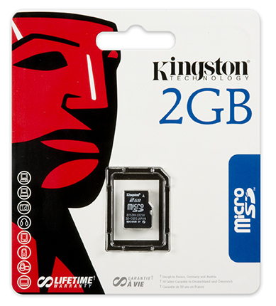 Kingston Technology 2GB microSD card