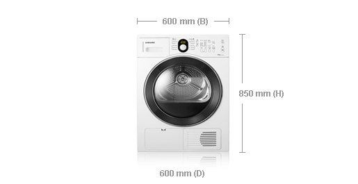 Samsung SDC1H709 tumble dryer Freestanding Front-load – image 2